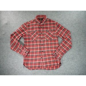 Vintage RRL Double RL‎ Ralph Lauren Flannel Shirt Mens Small Plaid Red